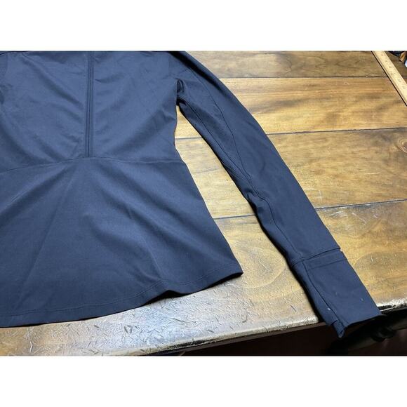 Lululemon Jacket Womens 4 Black Sleek Essentials Full Zip Mock Neck Stretch - Picture 13 of 13